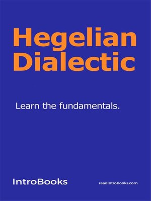 cover image of Hegelian Dialectic